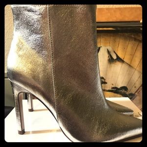 Zara silver booties NEW!